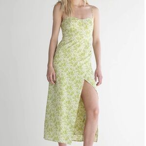 OAK + FORT Floral Midi Dress